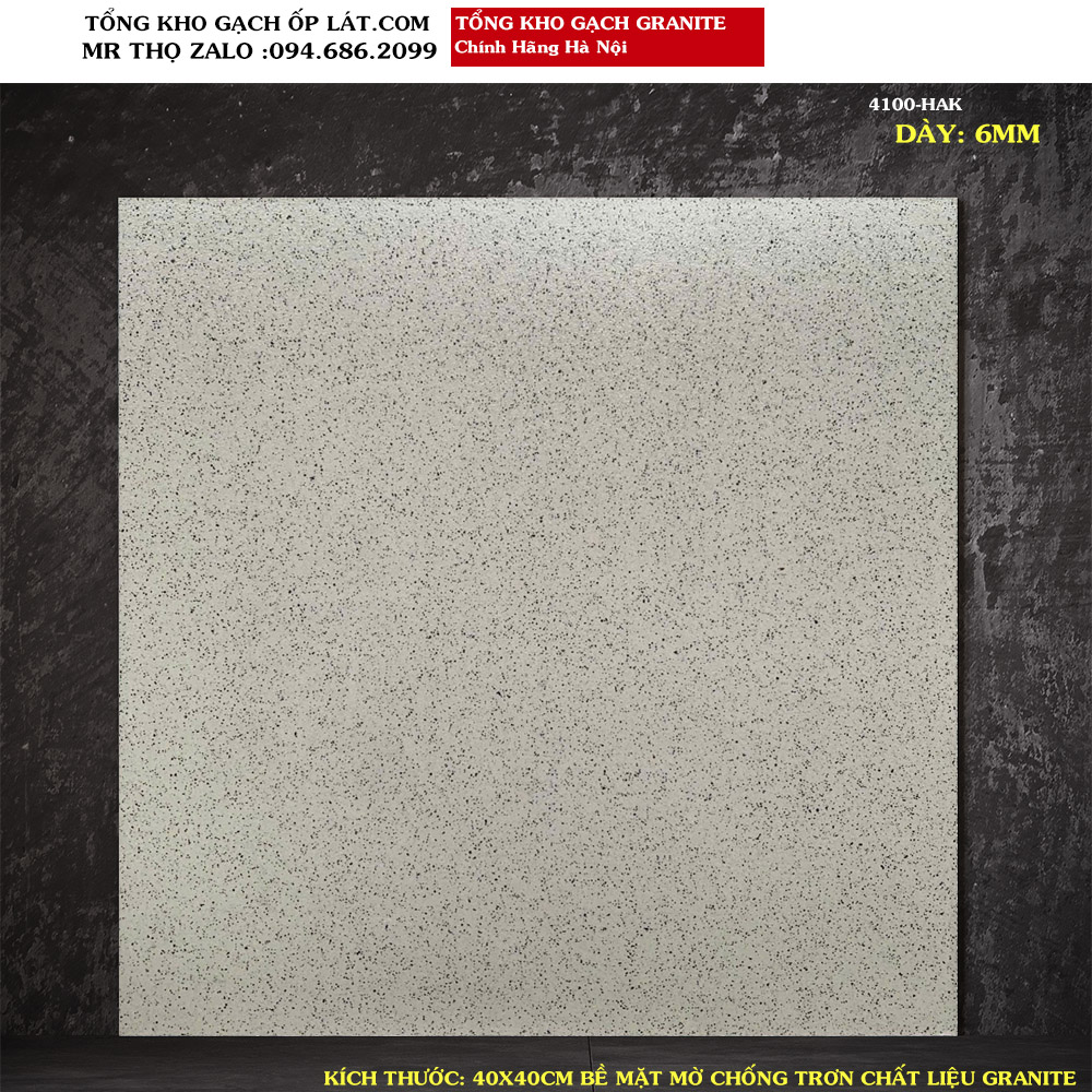 Gạch lát nền Granite chấm thanh Long 40x40 4100